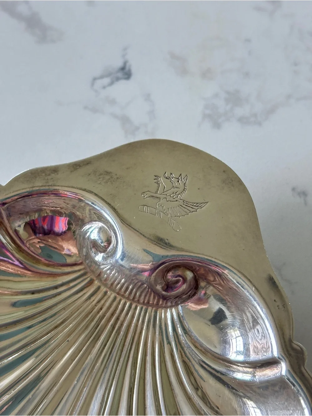 Vintage Gorham Silverplate Scallop-shaped Dish